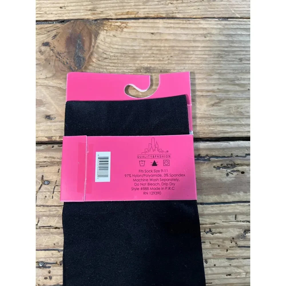 La Moda Legwear Women’s Size 9-11 Black Trouser Socks Set Of 2 NWT